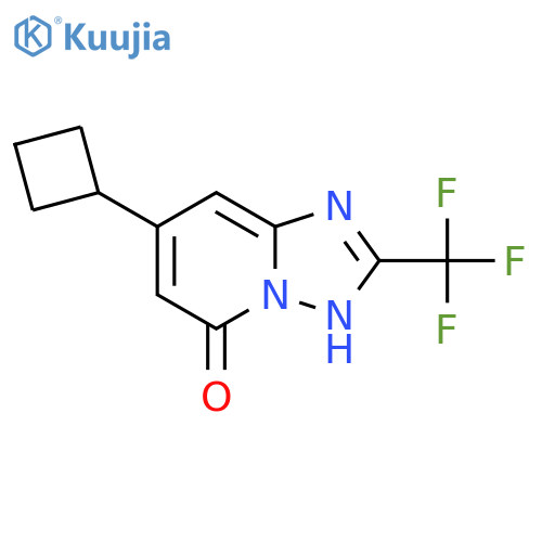 7-cyclobutyl-2-(trifluoromethyl)-1,2,4triazolo1,5-apyridin-5-ol structure