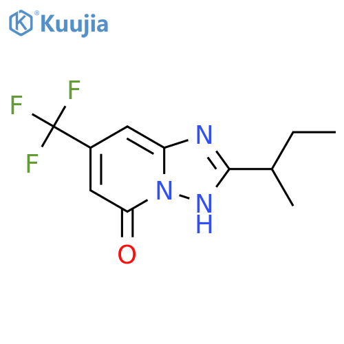 2-(butan-2-yl)-7-(trifluoromethyl)-1,2,4triazolo1,5-apyridin-5-ol structure