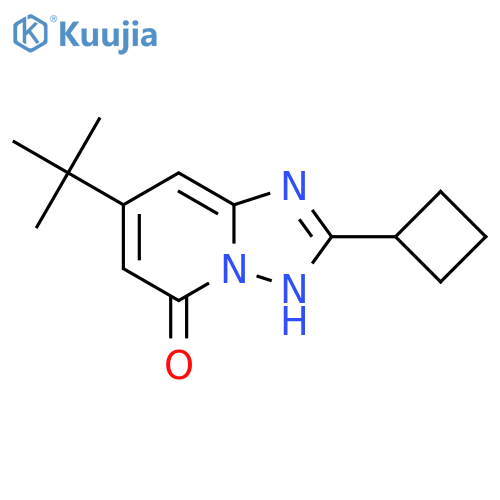 7-tert-butyl-2-cyclobutyl-1,2,4triazolo1,5-apyridin-5-ol structure