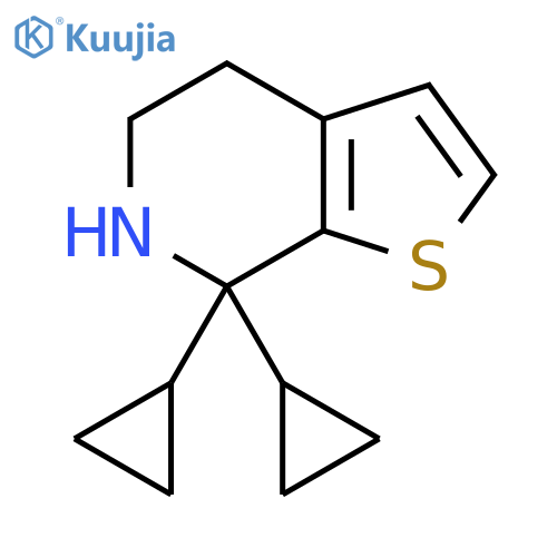 7,7-dicyclopropyl-4H,5H,6H,7H-thieno2,3-cpyridine structure