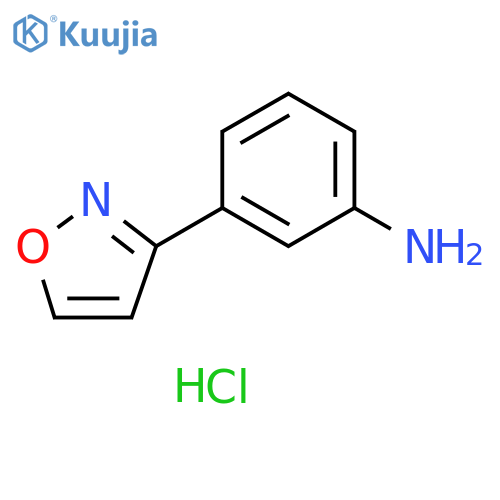 3-(1,2-oxazol-3-yl)aniline hydrochloride structure