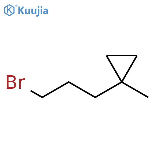 1-(3-bromopropyl)-1-methylcyclopropane structure