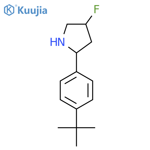 2-(4-Tert-butylphenyl)-4-fluoropyrrolidine structure