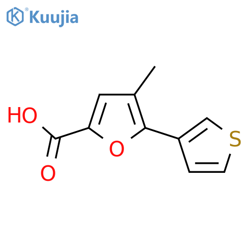 4-Methyl-5-(thiophen-3-yl)furan-2-carboxylic acid structure