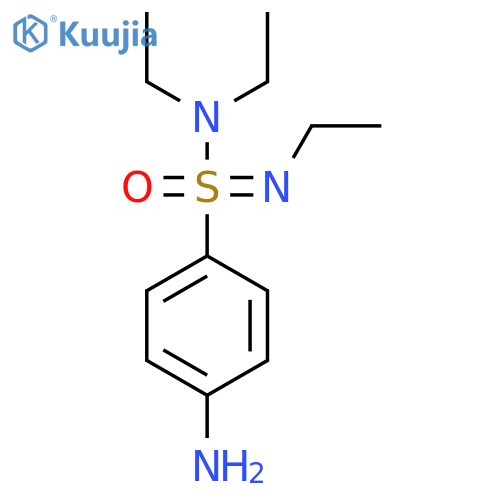 4-amino-N,N,N-triethylbenzene-1-sulfonoimidamide structure