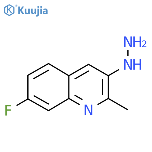 7-Fluoro-3-hydrazinyl-2-methylquinoline structure