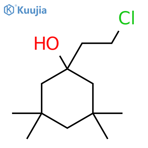 1-(2-Chloroethyl)-3,3,5,5-tetramethylcyclohexan-1-ol structure