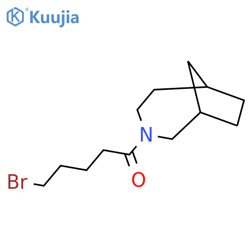 1-{3-Azabicyclo[4.2.1]nonan-3-yl}-5-bromopentan-1-one structure