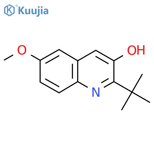 2-Tert-butyl-6-methoxyquinolin-3-ol structure