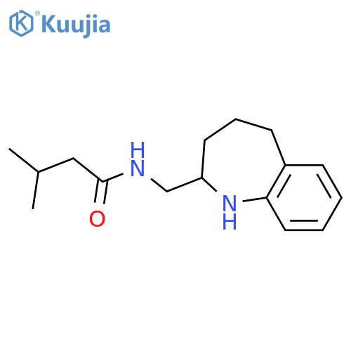 3-methyl-N-[(2,3,4,5-tetrahydro-1H-1-benzazepin-2-yl)methyl]butanamide structure