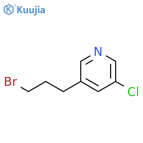 Pyridine, 3-(3-bromopropyl)-5-chloro- structure