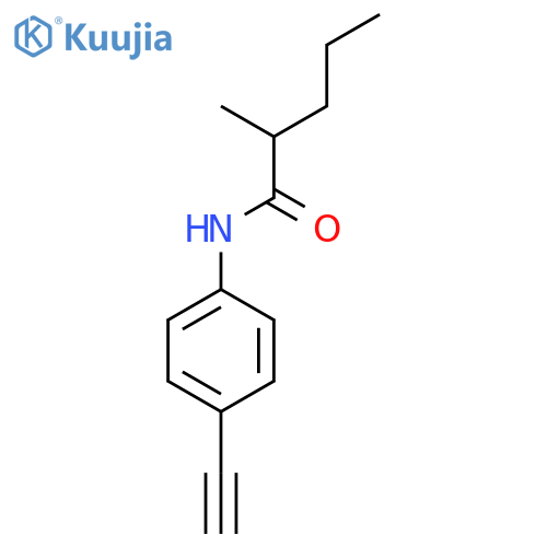 N-(4-ethynylphenyl)-2-methylpentanamide structure
