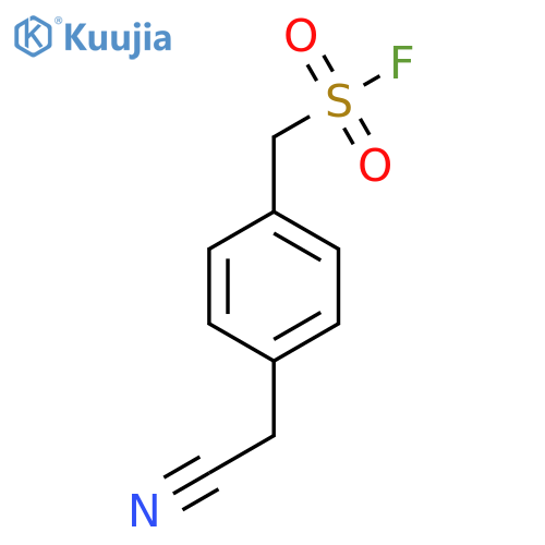 [4-(Cyanomethyl)phenyl]methanesulfonyl fluoride structure