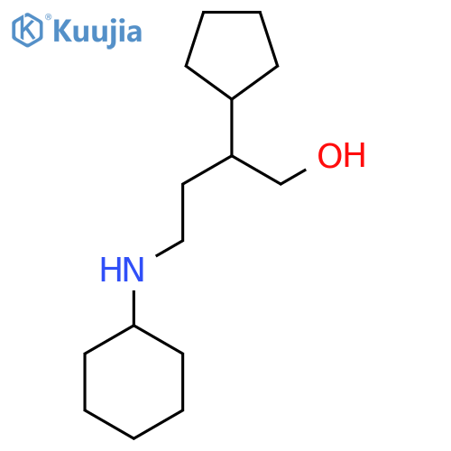 4-(Cyclohexylamino)-2-cyclopentylbutan-1-ol structure
