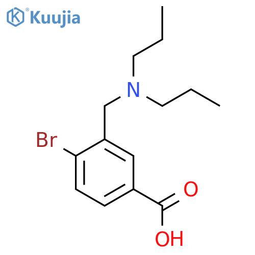 4-Bromo-3-[(dipropylamino)methyl]benzoic acid structure