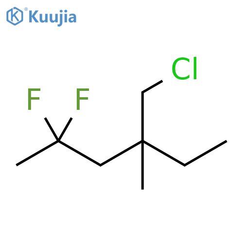 Hexane, 4-(chloromethyl)-2,2-difluoro-4-methyl- structure