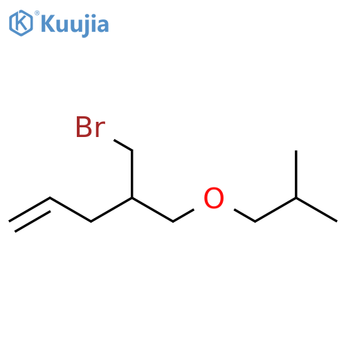 1-Pentene, 4-(bromomethyl)-5-(2-methylpropoxy)- structure