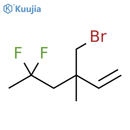 1-Hexene, 3-(bromomethyl)-5,5-difluoro-3-methyl- structure