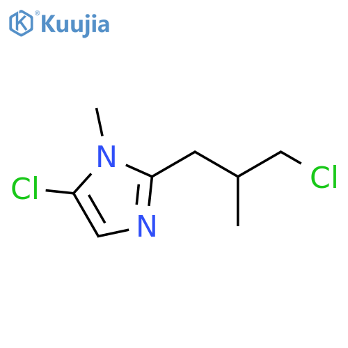 1H-Imidazole, 5-chloro-2-(3-chloro-2-methylpropyl)-1-methyl- structure