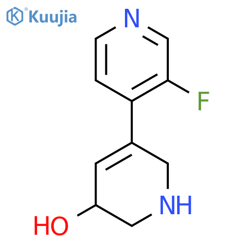 5-(3-Fluoropyridin-4-yl)-1,2,3,6-tetrahydropyridin-3-ol structure