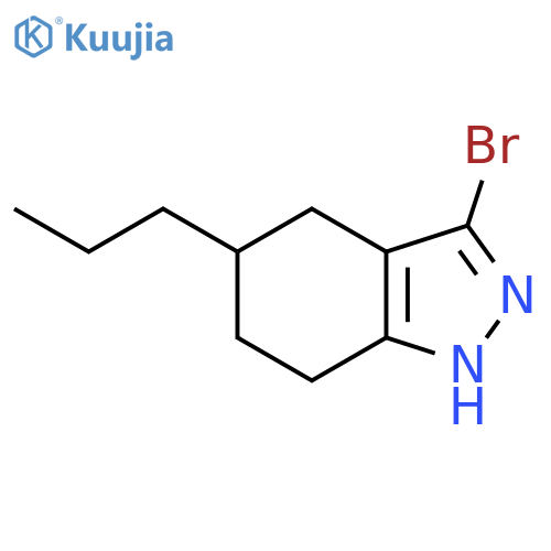 3-bromo-5-propyl-4,5,6,7-tetrahydro-2H-indazole structure