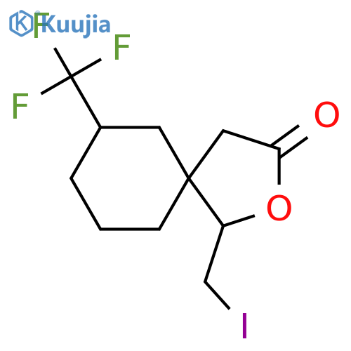 1-(iodomethyl)-7-(trifluoromethyl)-2-oxaspiro4.5decan-3-one structure
