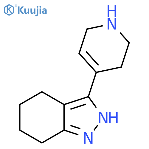2H-Indazole, 4,5,6,7-tetrahydro-3-(1,2,3,6-tetrahydro-4-pyridinyl)- structure