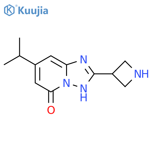 2-(azetidin-3-yl)-7-(propan-2-yl)-1,2,4triazolo1,5-apyridin-5-ol structure