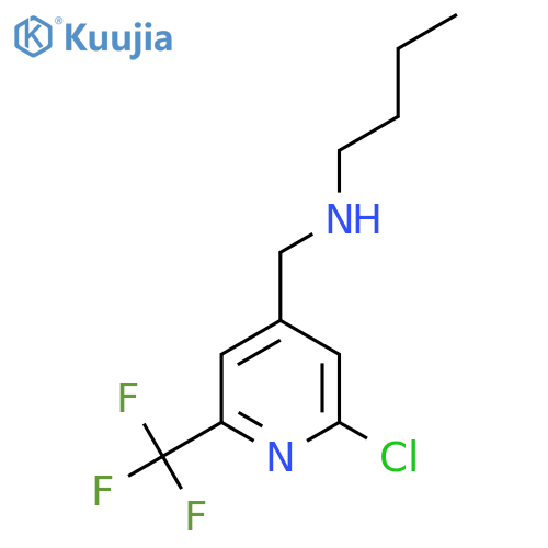 butyl({2-chloro-6-(trifluoromethyl)pyridin-4-ylmethyl})amine structure