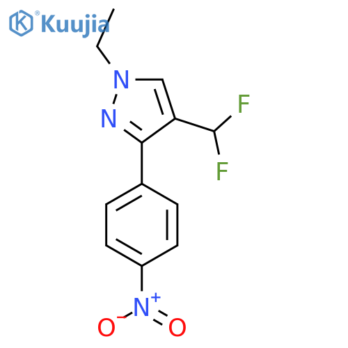 4-(difluoromethyl)-1-ethyl-3-(4-nitrophenyl)-1H-pyrazole structure