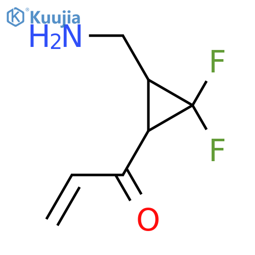1-[3-(Aminomethyl)-2,2-difluorocyclopropyl]prop-2-en-1-one structure