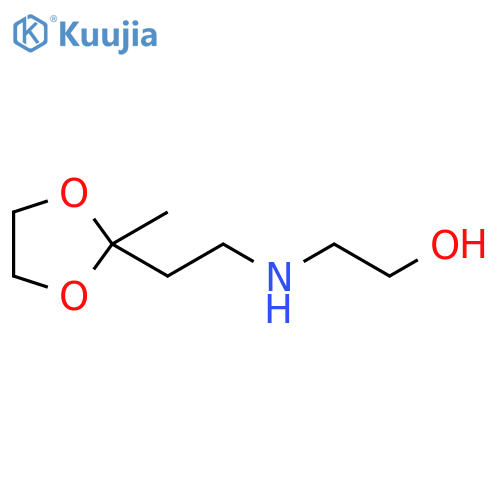 Ethanol, 2-[[2-(2-methyl-1,3-dioxolan-2-yl)ethyl]amino]- structure