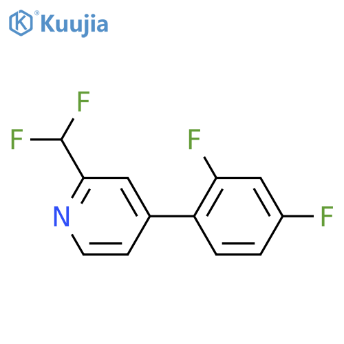 2-(Difluoromethyl)-4-(2,4-difluorophenyl)pyridine structure