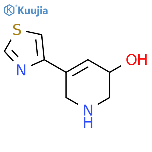 5-(1,3-Thiazol-4-yl)-1,2,3,6-tetrahydropyridin-3-ol structure