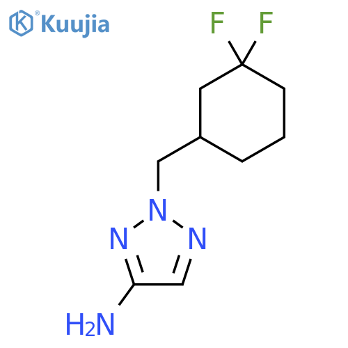 2-(3,3-difluorocyclohexyl)methyl-2H-1,2,3-triazol-4-amine structure