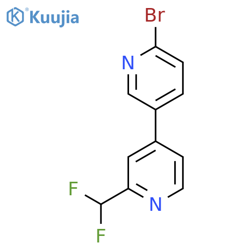 4-(6-Bromopyridin-3-yl)-2-(difluoromethyl)pyridine structure