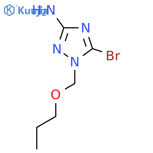 5-bromo-1-(propoxymethyl)-1H-1,2,4-triazol-3-amine structure
