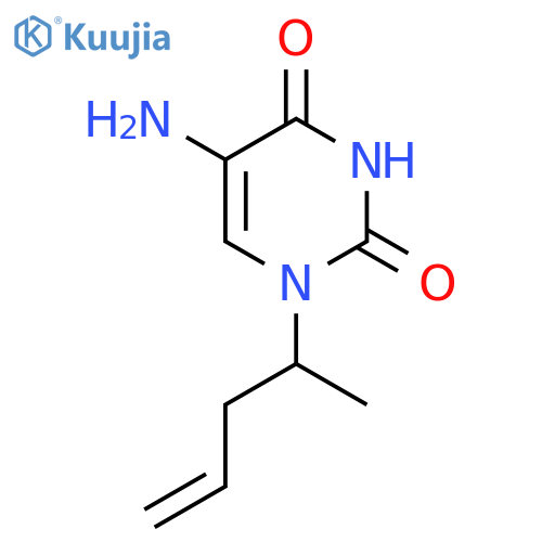 5-amino-1-(pent-4-en-2-yl)-1,2,3,4-tetrahydropyrimidine-2,4-dione structure