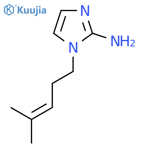 1-(4-methylpent-3-en-1-yl)-1H-imidazol-2-amine structure