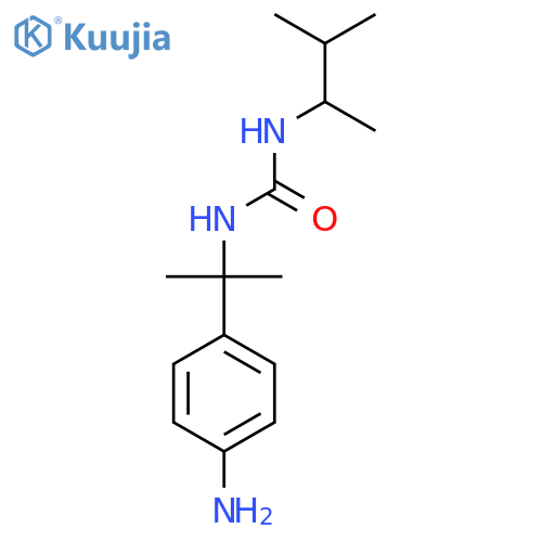 1-[2-(4-Aminophenyl)propan-2-yl]-3-(3-methylbutan-2-yl)urea structure
