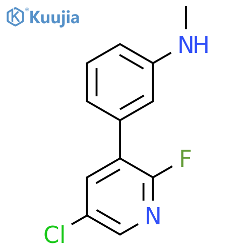 3-(5-chloro-2-fluoropyridin-3-yl)-N-methylaniline structure