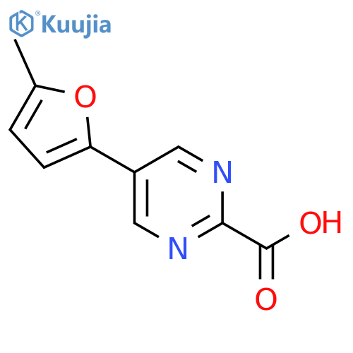 5-(5-Methylfuran-2-yl)pyrimidine-2-carboxylic acid structure