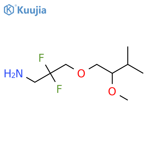 2,2-Difluoro-3-(2-methoxy-3-methylbutoxy)propan-1-amine structure
