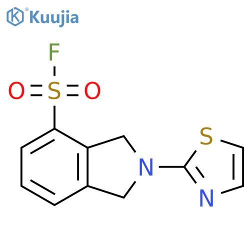2-(1,3-thiazol-2-yl)-2,3-dihydro-1H-isoindole-4-sulfonyl fluoride structure