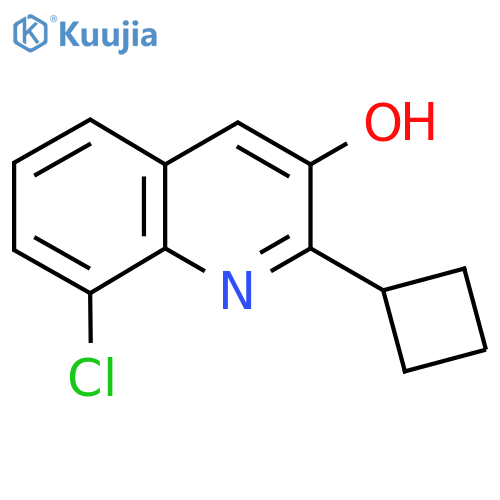 8-Chloro-2-cyclobutylquinolin-3-ol structure