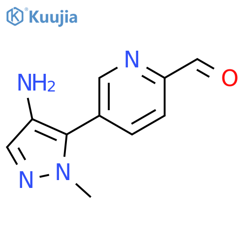 2-Pyridinecarboxaldehyde, 5-(4-amino-1-methyl-1H-pyrazol-5-yl)- structure