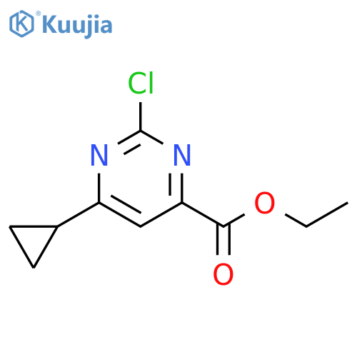 ethyl
2-chloro-6-cyclopropylpyrimidine-4-carboxylate structure