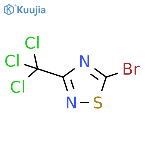 1,2,4-Thiadiazole, 5-bromo-3-(trichloromethyl)- structure