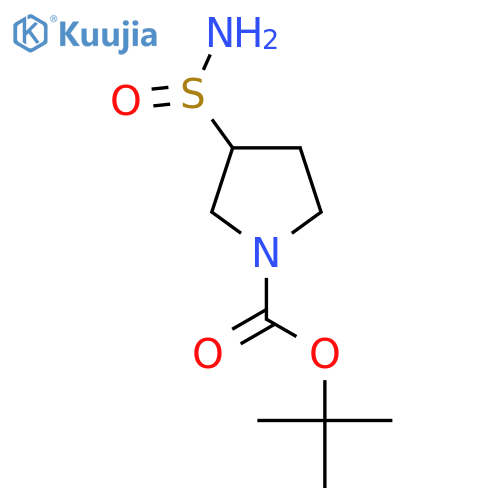 Tert-butyl 3-(aminosulfinyl)pyrrolidine-1-carboxylate structure