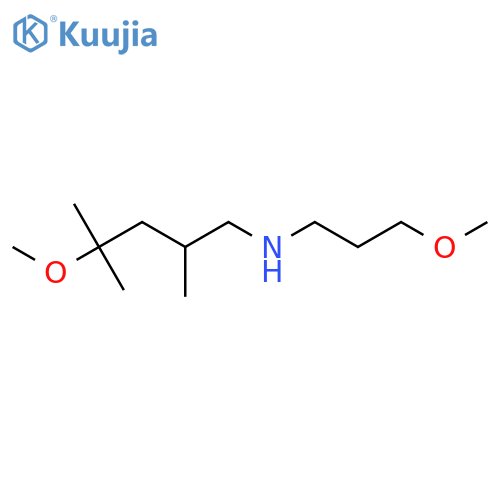 (4-Methoxy-2,4-dimethylpentyl)(3-methoxypropyl)amine structure